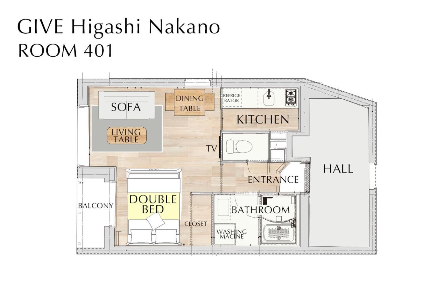 Give Higashi Nakano Tokyo Dış mekan fotoğraf