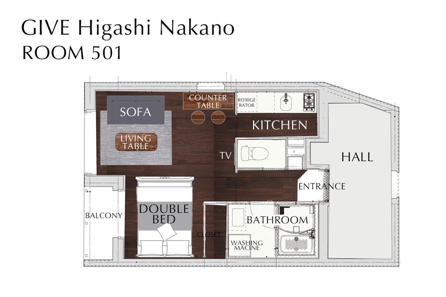 Give Higashi Nakano Tokyo Dış mekan fotoğraf